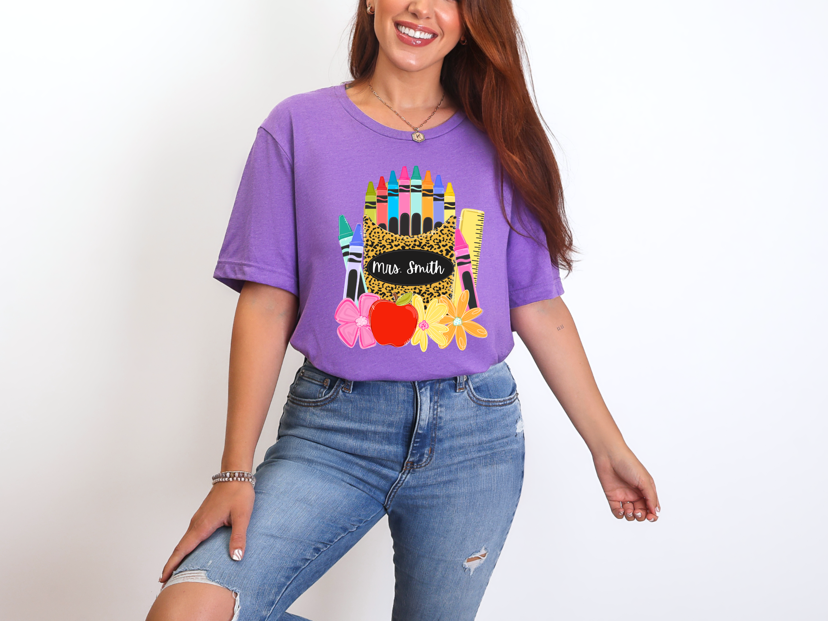 Crayon Nameplate T-shirt