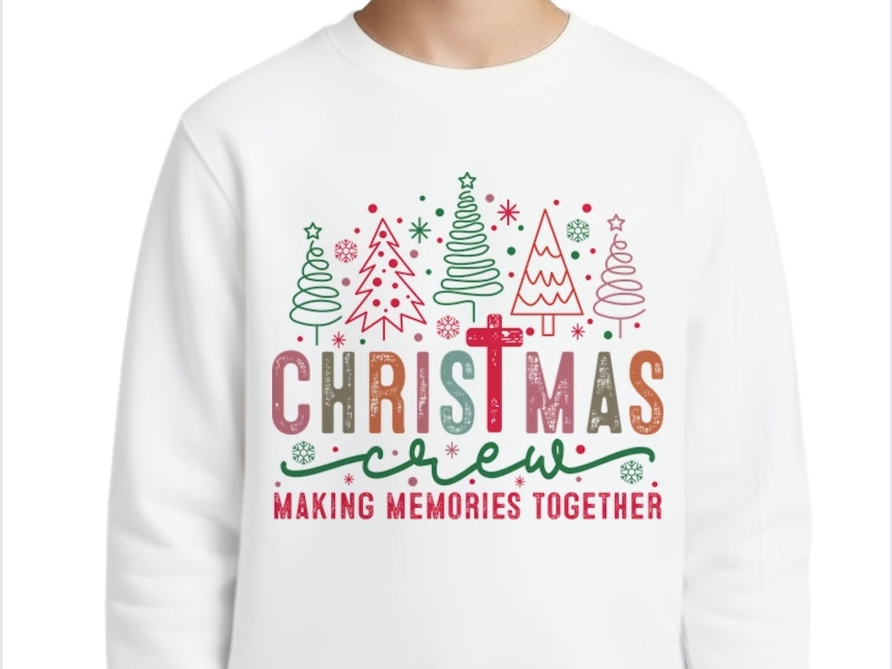 Youth Christmas Crew T-shirt or Sweatshirt