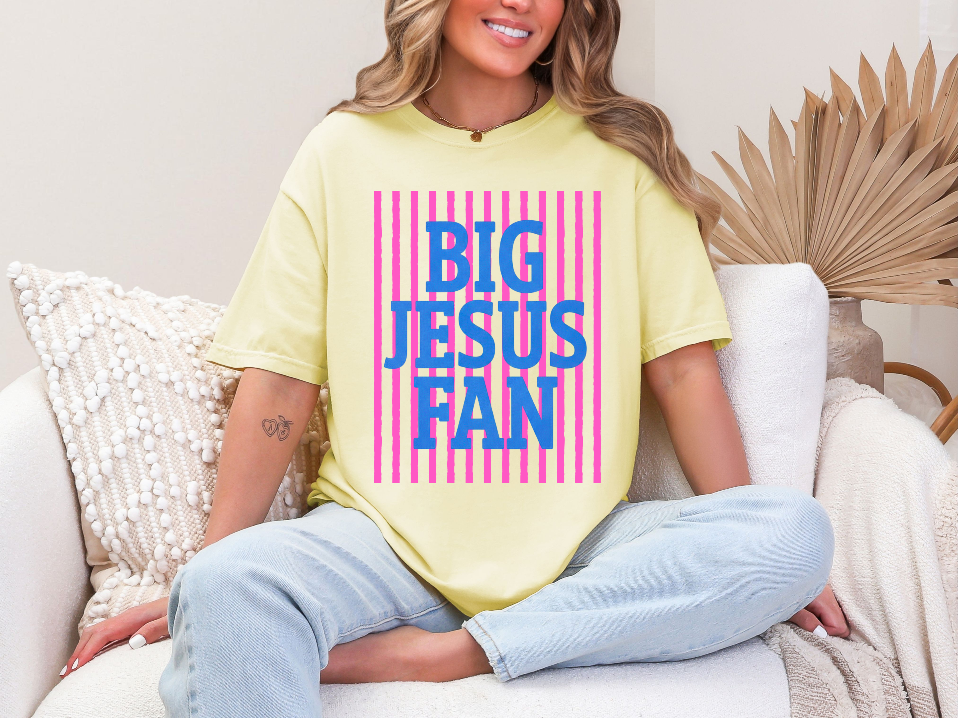 Big Jesus Fan Comfort Colors T-Shirt