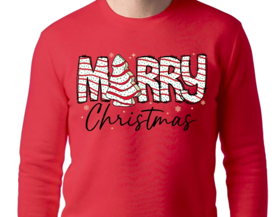 Adult Little Debbie Merry Christmas T-shirt or Sweatshirt