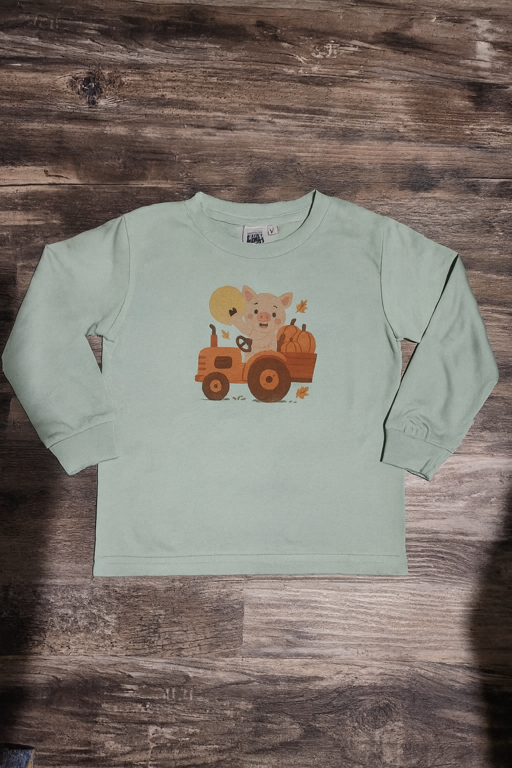Toddler Fall Farm Pig Shirt