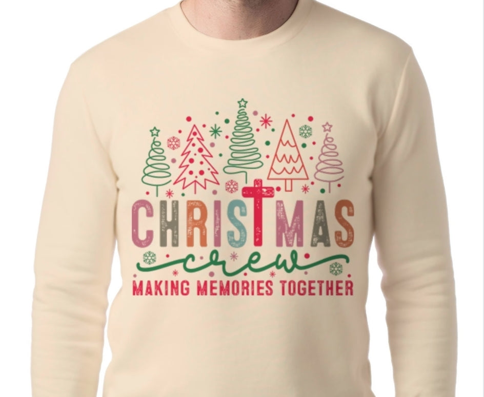 Adult Christmas Crew T-shirt or Sweatshirt