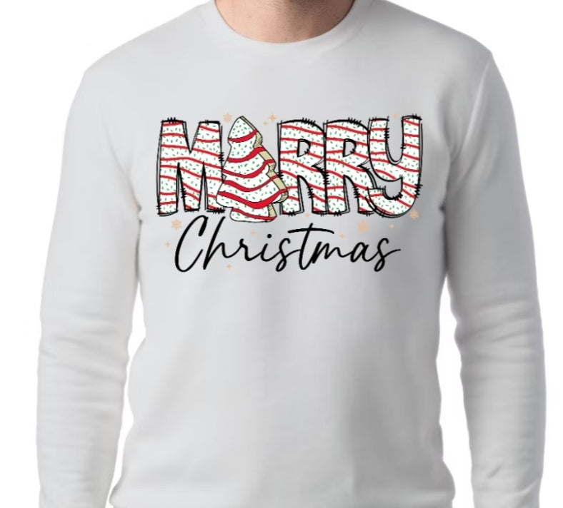 Adult Little Debbie Merry Christmas T-shirt or Sweatshirt