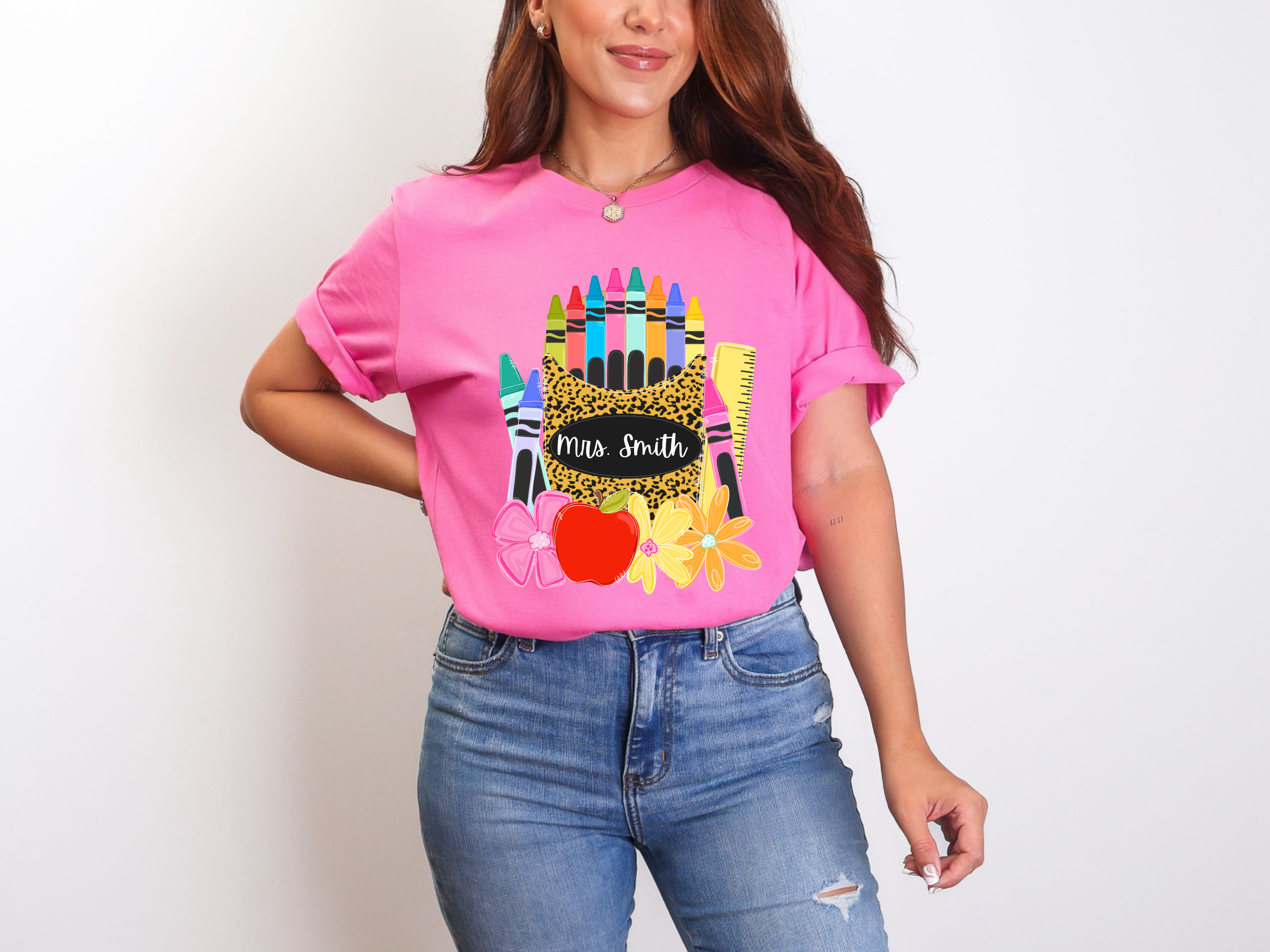 Crayon Nameplate T-shirt