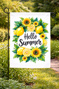 Hello Summer Garden Flag