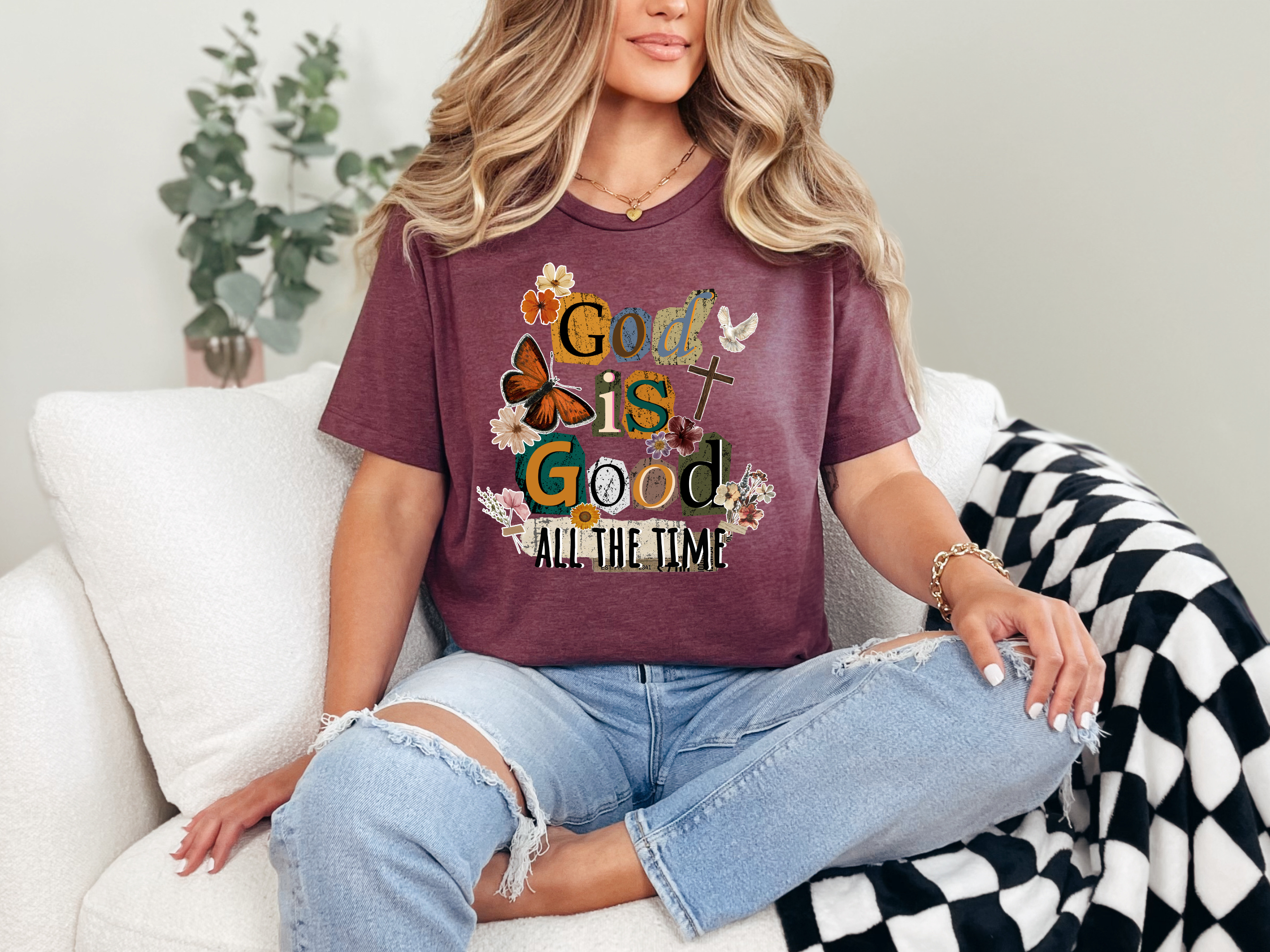 Retro God is Good T-shirt