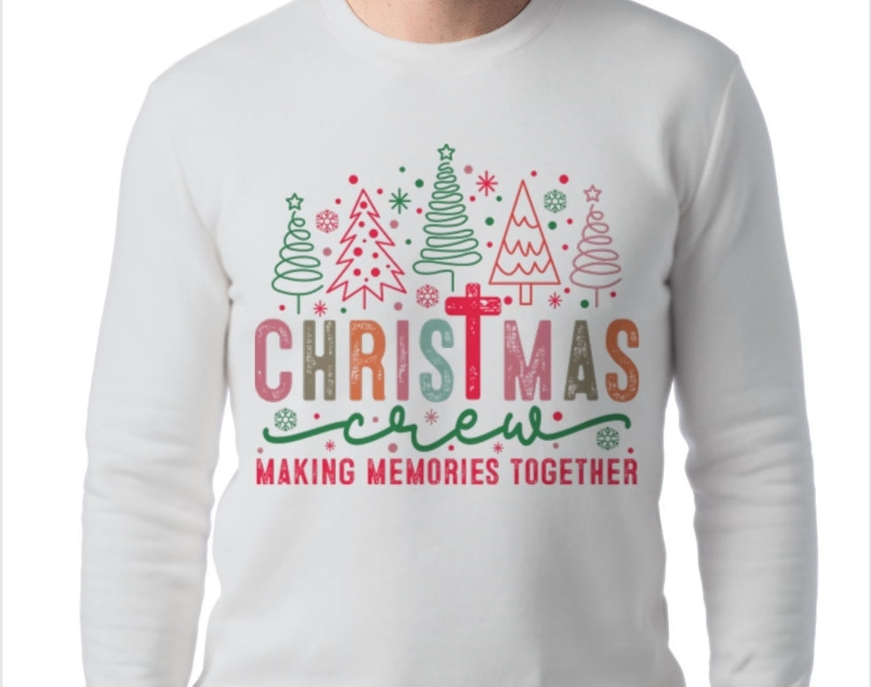 Adult Christmas Crew T-shirt or Sweatshirt