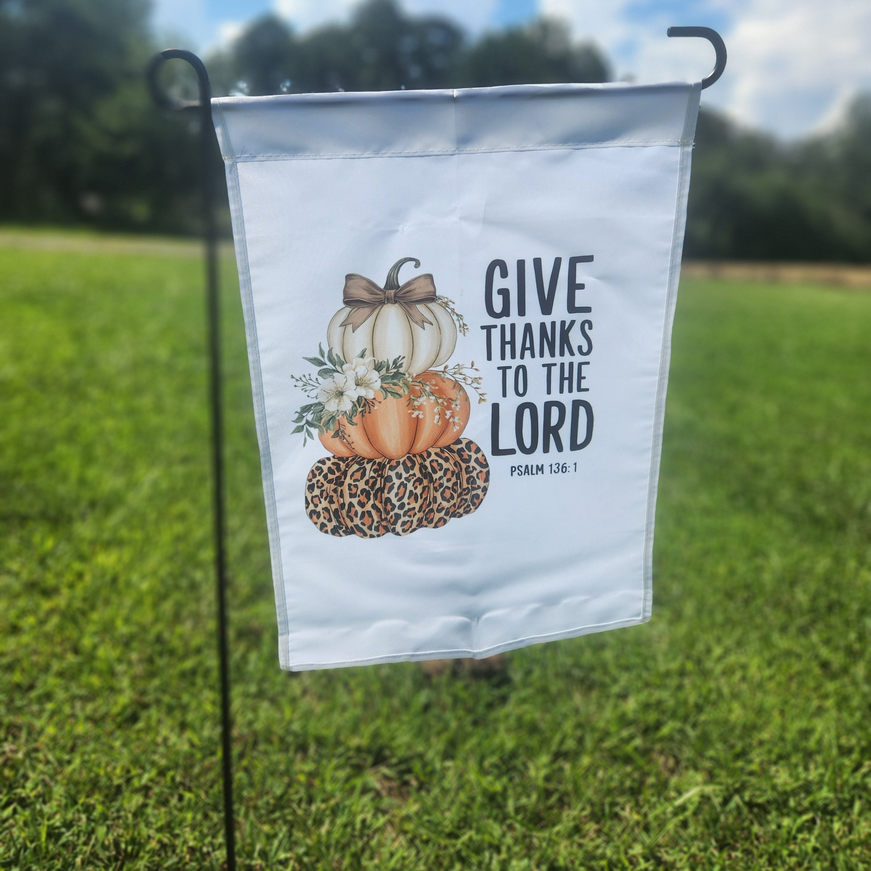 Give Thanks Garden Flag