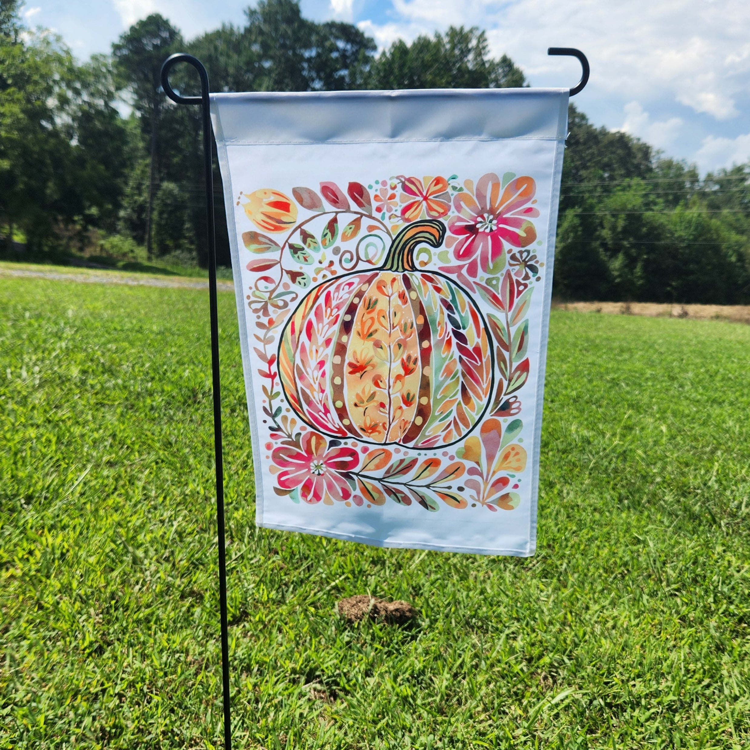 Fall Colorful Pumpkin Garden Flag