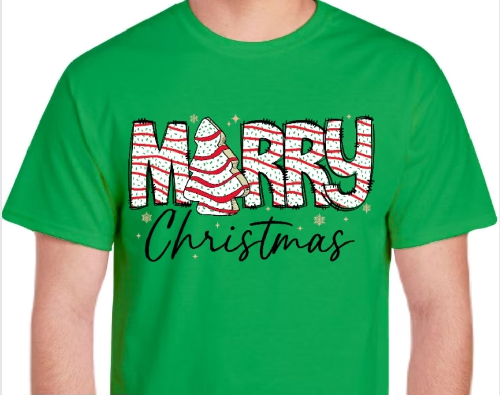 Adult Little Debbie Merry Christmas T-shirt or Sweatshirt