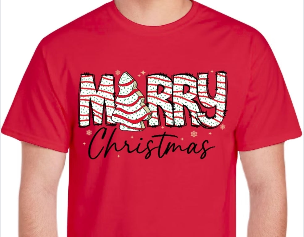 Adult Little Debbie Merry Christmas T-shirt or Sweatshirt