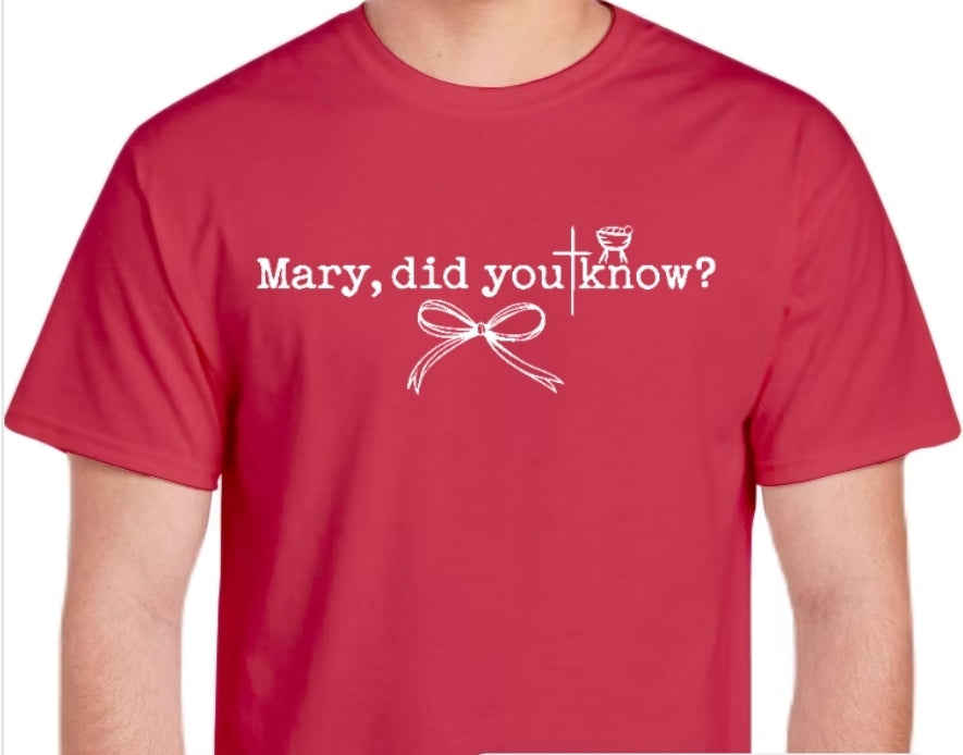 Adult Mary Did You Know Comfort Color T-shirt
