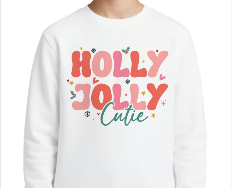 Youth Holly Jolly Cutie T-shirt or Sweatshirt
