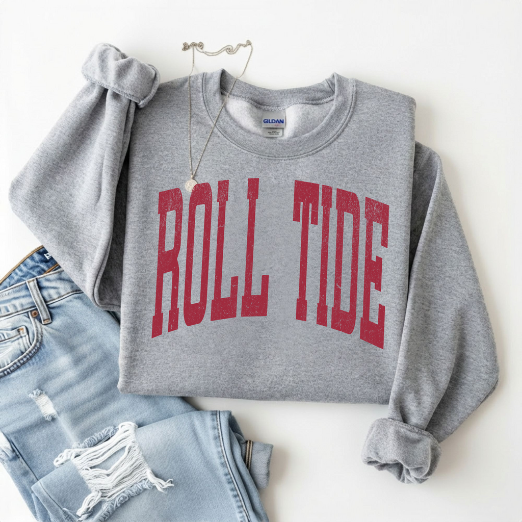 "Crimson" Roll Tide Crewneck Sweatshirt