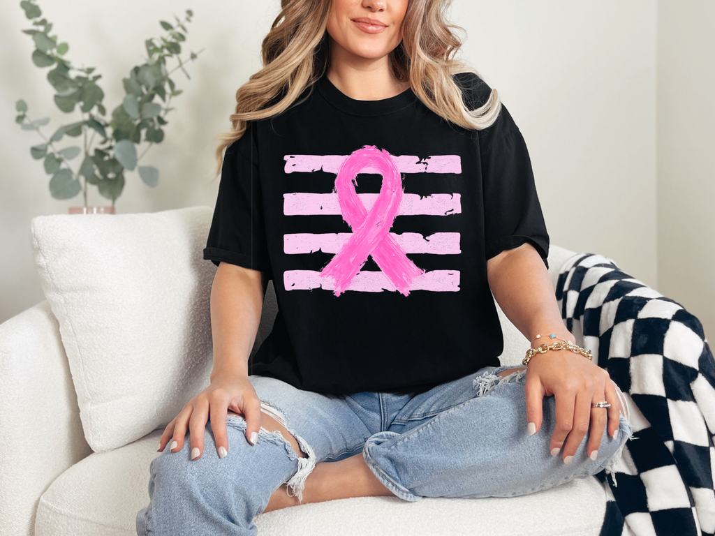 Pink Ribbon Comfort Colors T-Shirt