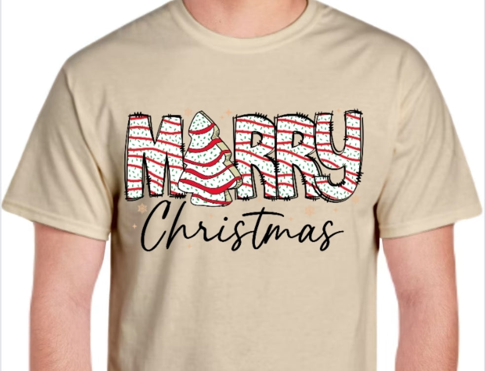 Adult Little Debbie Merry Christmas T-shirt or Sweatshirt