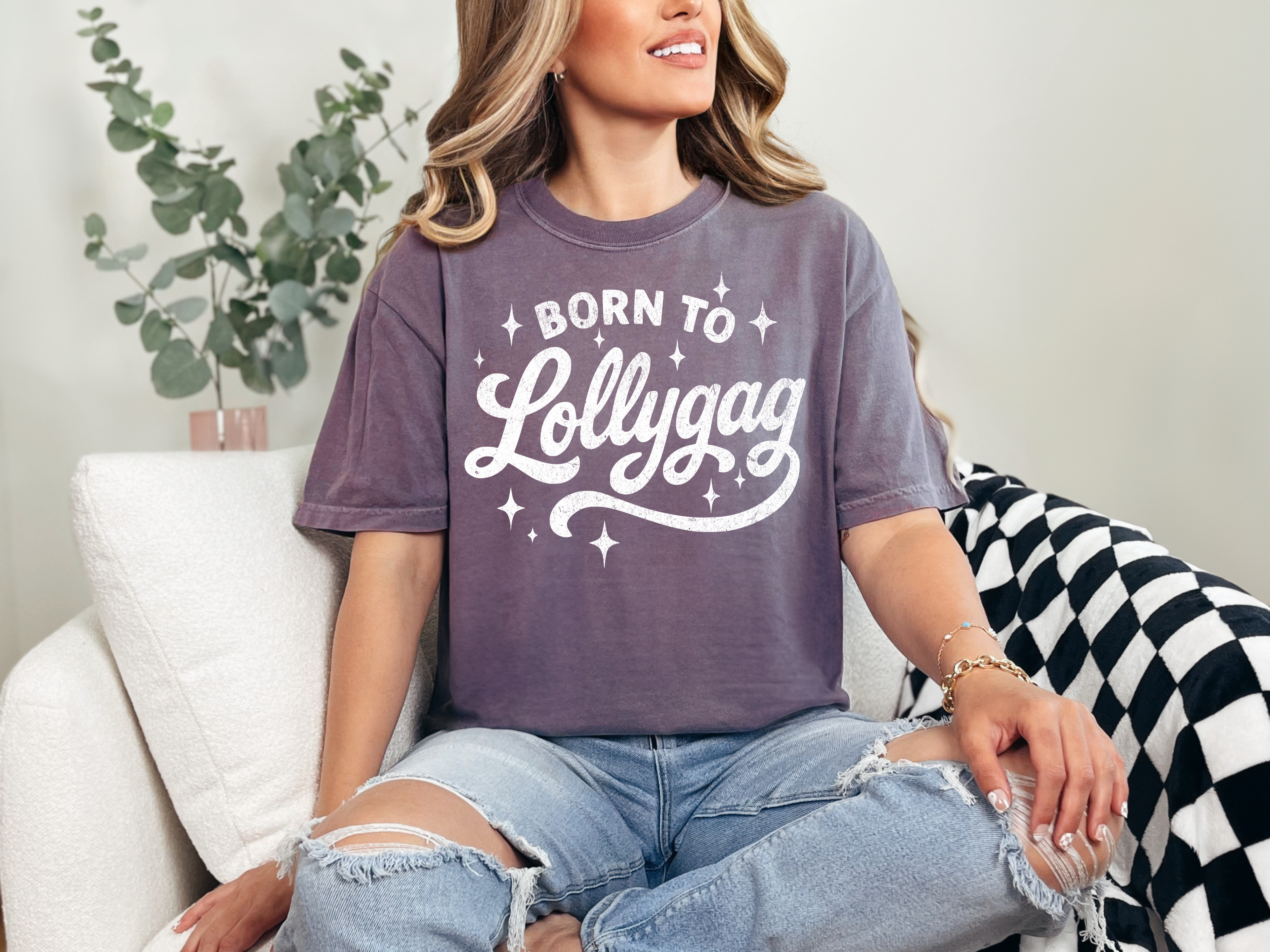 Born to Lollygag Comfort Colors T-Shirt
