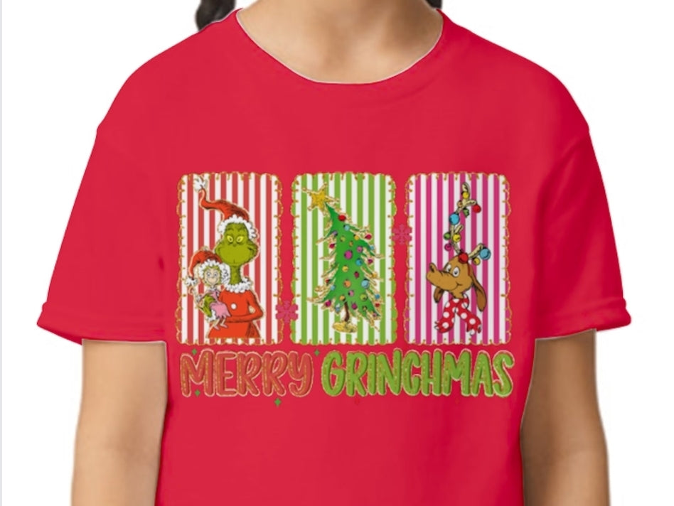 Youth Merry Grinchmas T-shirt or Sweatshirt