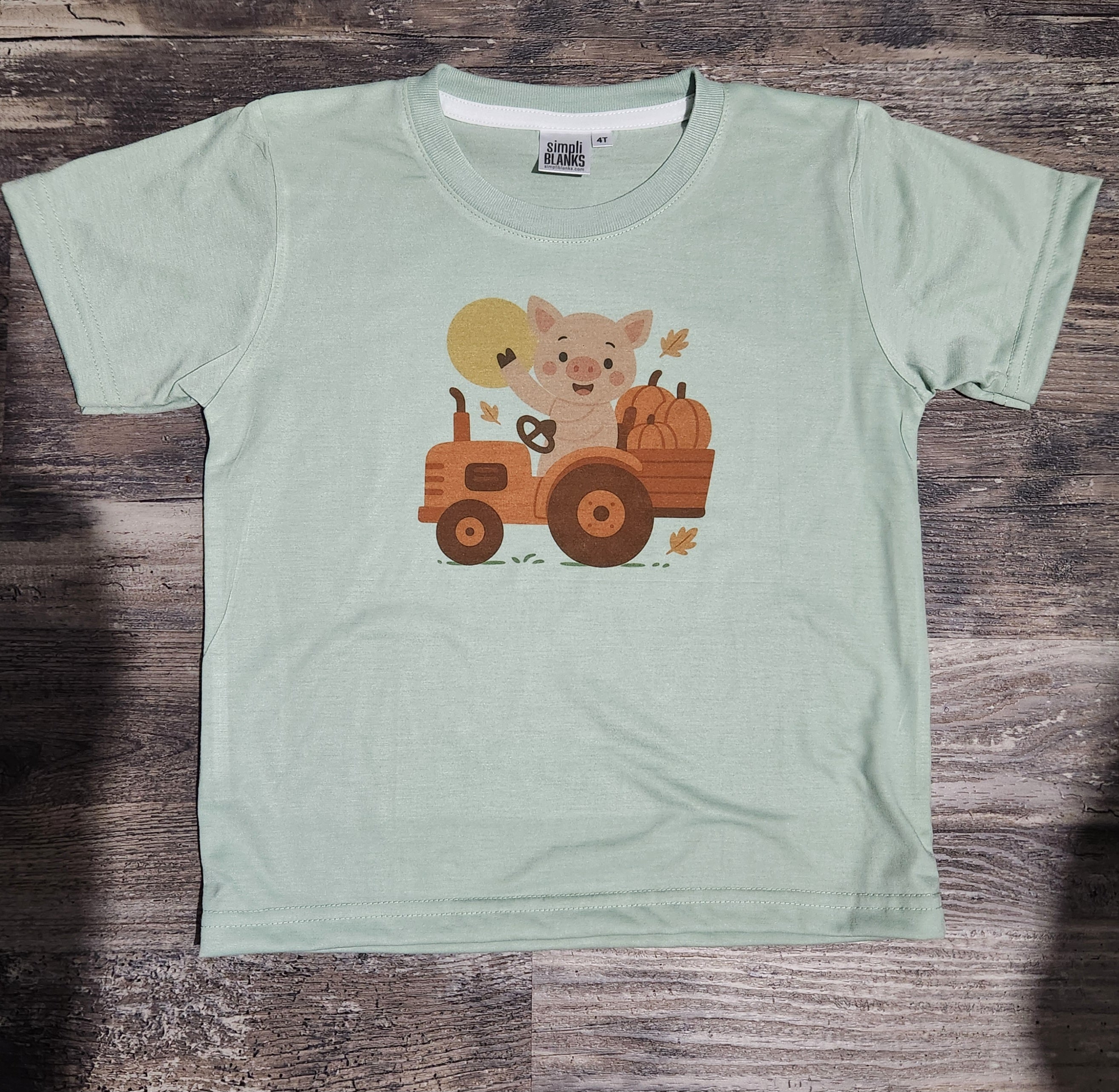 Toddler Fall Farm Pig Shirt