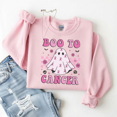 Boo to Cancer Crewneck Sweatshirt