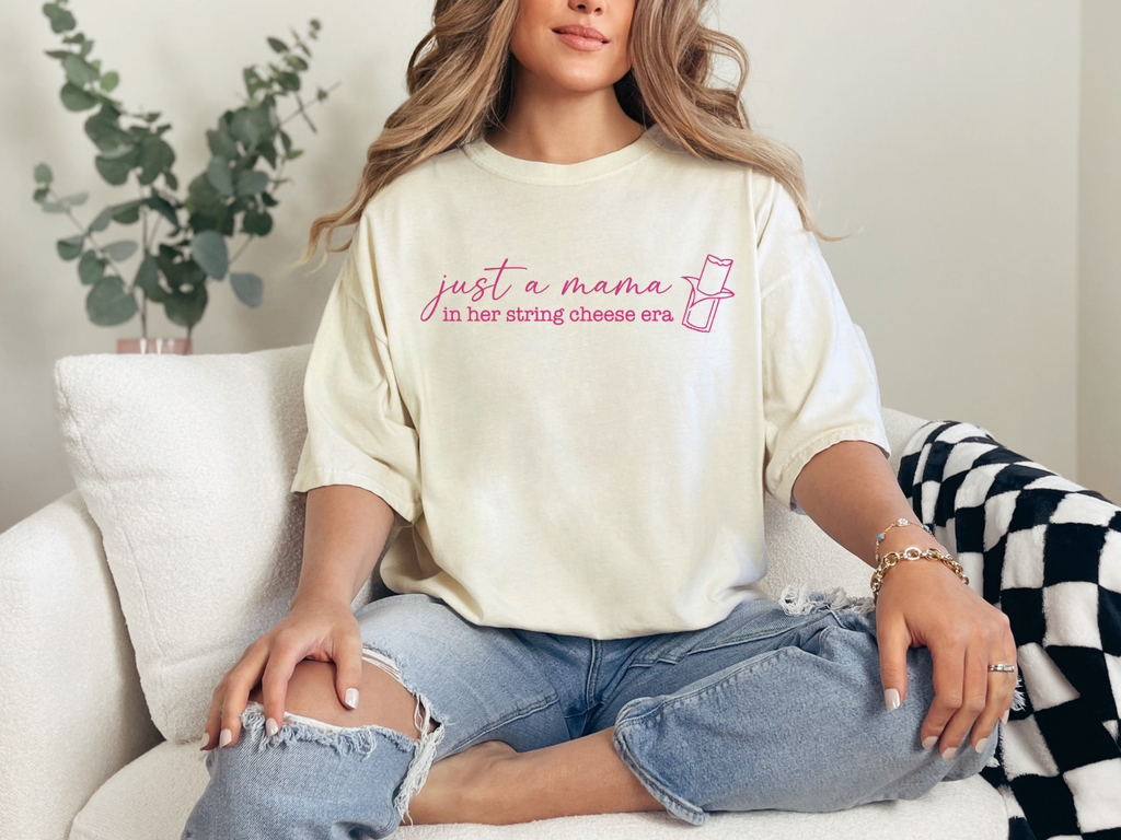 String Cheese Mama Era Comfort Colors T-Shirt