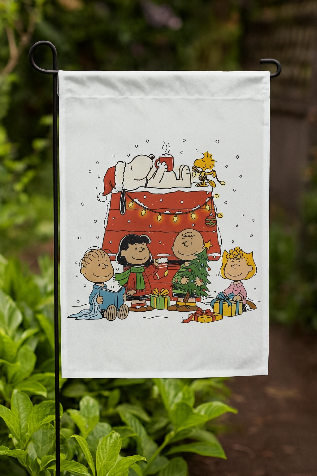 Charlie Brown Christmas Garden Flag