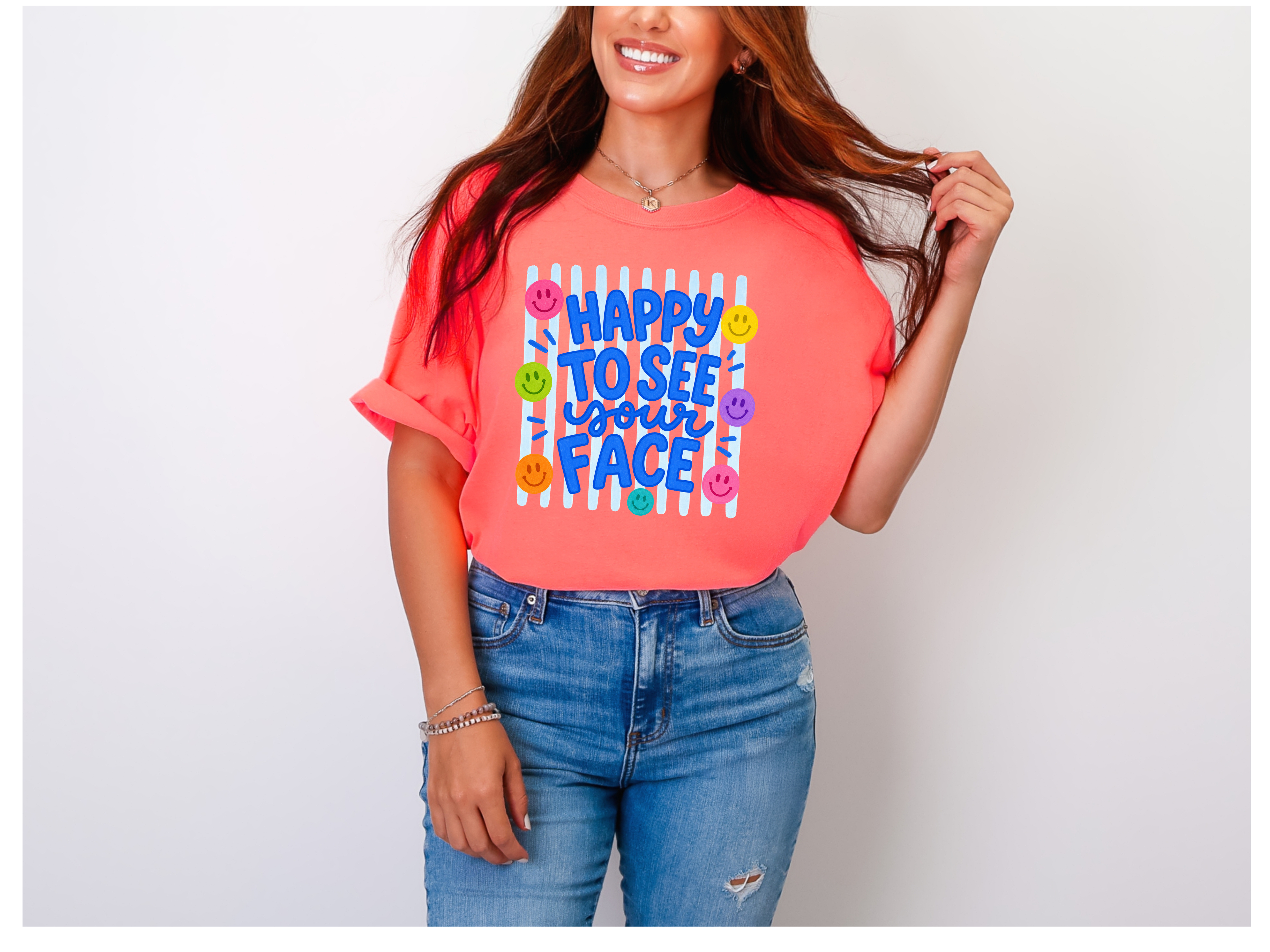 Happy to See Your Face Comfort Colors T-Shirt