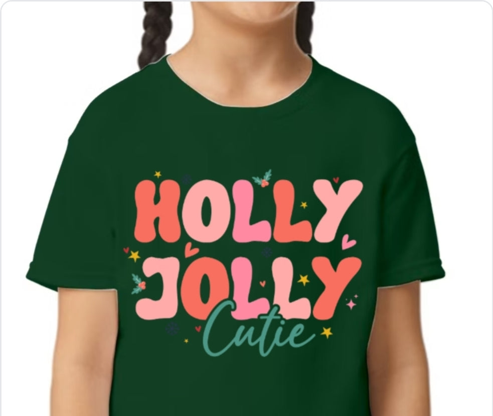 Youth Holly Jolly Cutie T-shirt or Sweatshirt