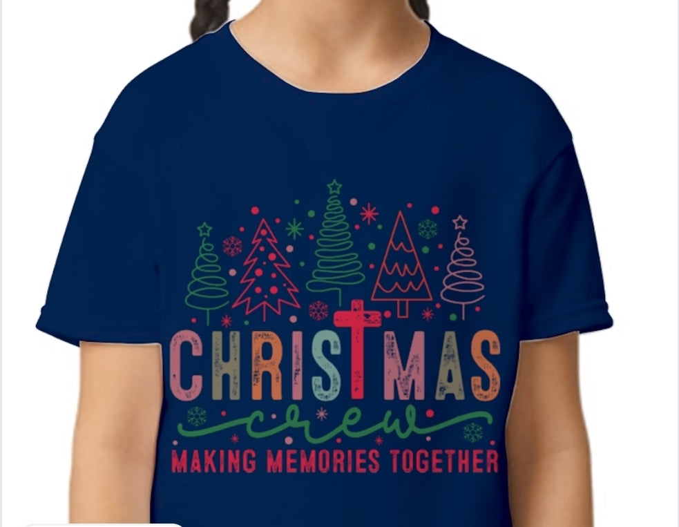 Youth Christmas Crew T-shirt or Sweatshirt