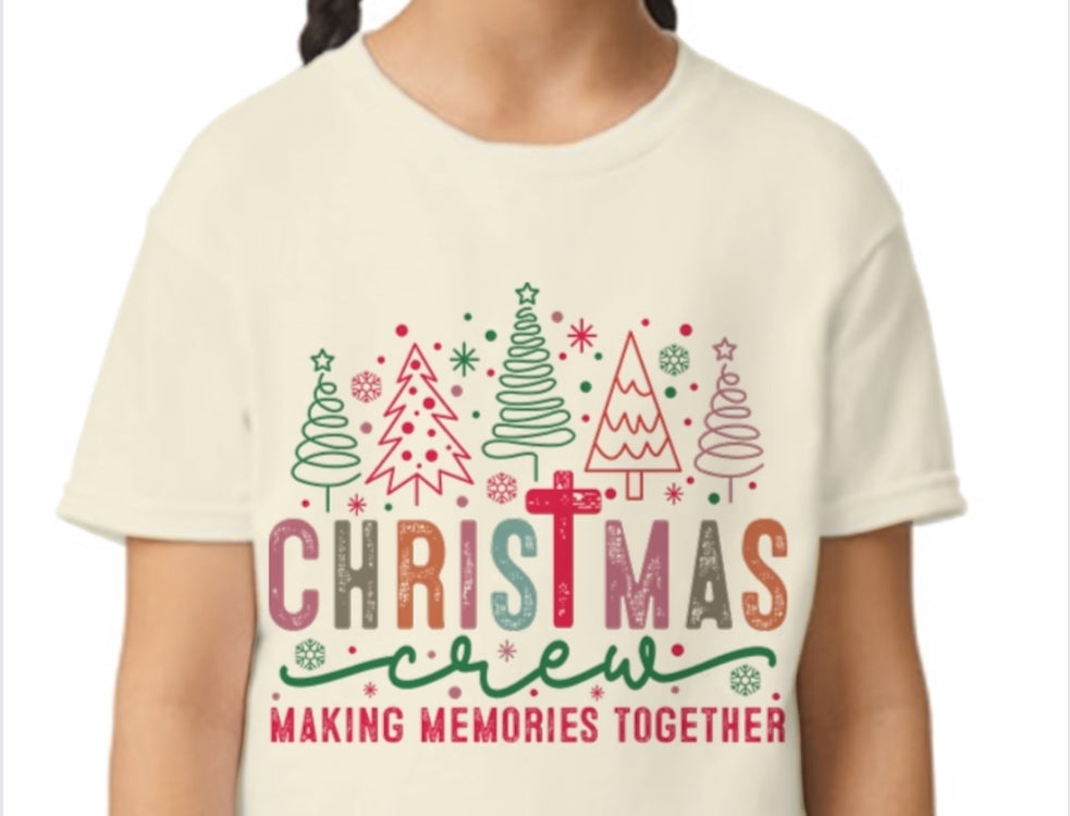 Youth Christmas Crew T-shirt or Sweatshirt