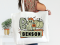 Boy or Girl Personalized Halloween Zipper Tote Bag
