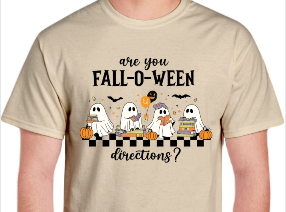 Fall-o-Ween Directions T-shirt or Sweatshirt