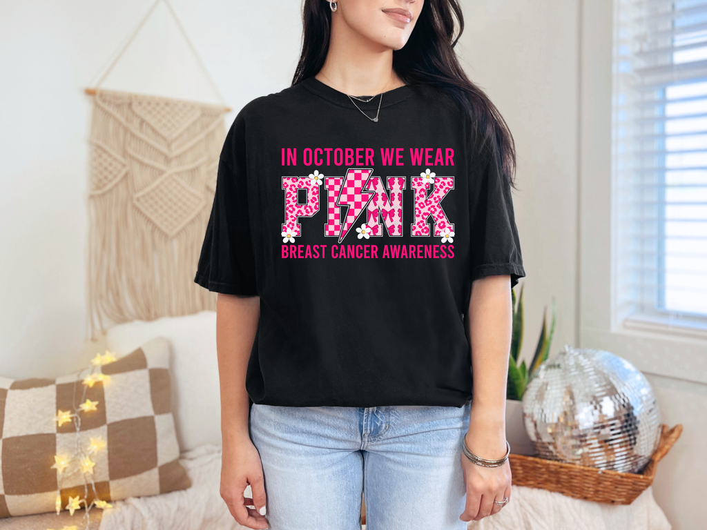 In October We Wear Pink T-shirt