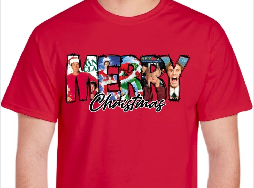 Adult Merry "Movie" Christmas T-shirt or Sweatshirt