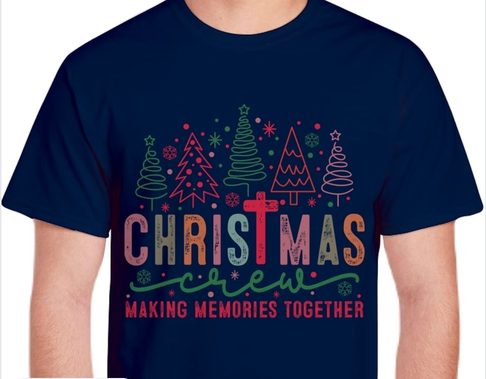 Adult Christmas Crew T-shirt or Sweatshirt